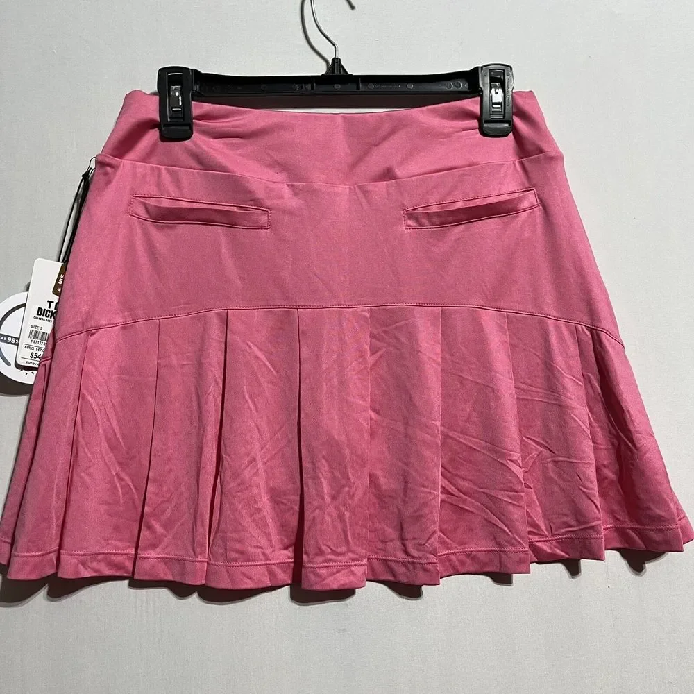 Tail Golf Skirt Skort Women's Small Pink Grapefruit Pockets Pleated Pull‎ On
